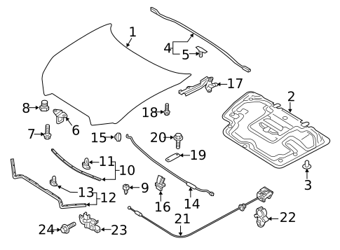 Hood & Components for 2021 Mazda MX-5 Miata #0