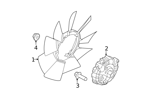 Cooling Fan for 2012 Ford F-350 Super Duty #0