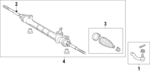 45510WB005 - Steering: Steering Gear for Toyota Image