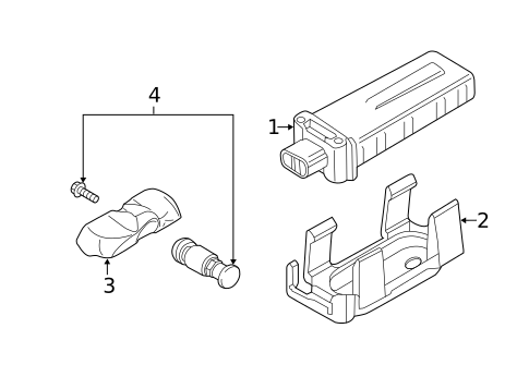 Tire Pressure Monitor Components for 2013 BMW X5 #0