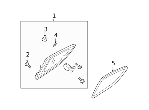 Glass - Rear Door for 2007 Mazda RX-8 #0