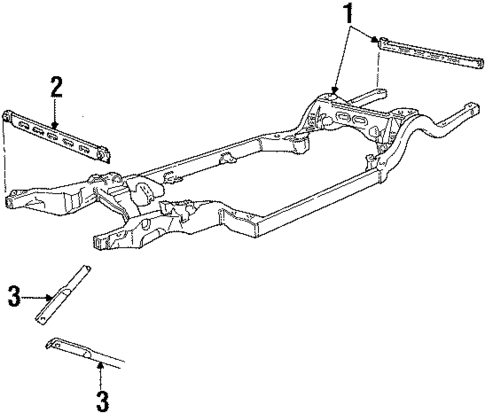 Frame & Components for 1994 Mercury Grand Marquis #0