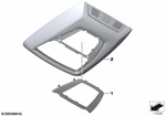 61319190156 - Vehicle Electrical System: Decor Cover, Control Center, Roof for BMW Image