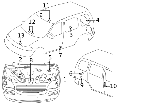 Labels for 2003 Chevrolet Venture #0