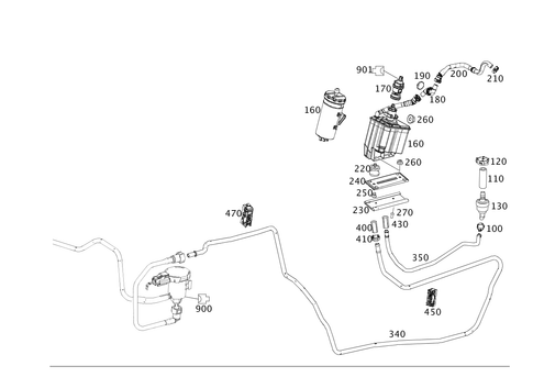 Closed Fuel-Evaporation-Control System for 2015 Mercedes-Benz SL63 AMG #0