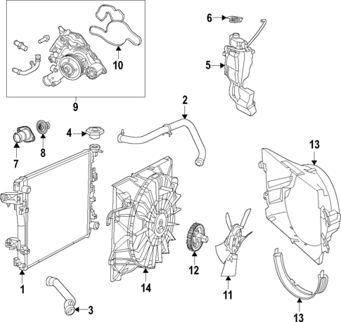 Cooling System for 2013 Ram 1500 #0