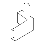 793403N000 - Body: 2011-2016 Hyundai Equus - Lower Hinge for Hyundai: Equus Image