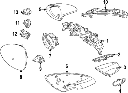 Outside Mirrors for 2024 Porsche Macan #0