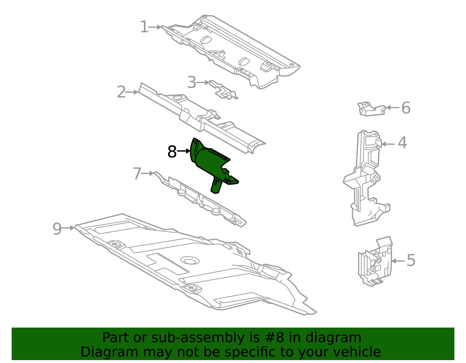 2025 Toyota 4Runner Radiator Air Seal 16562-25090 | Frontier Toyota