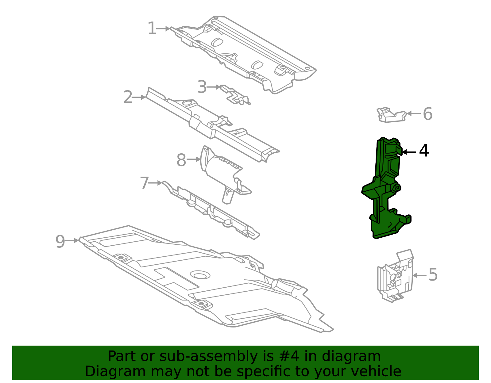 16593-25460 - Radiator Support Baffle 2025 Toyota 4Runner | Longo ...