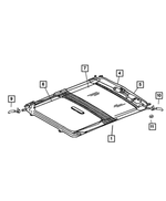 5EZ11XDBAF - Body Sheet Metal Except Doors: Sunroof Sunshade for Jeep: Grand Cherokee Image