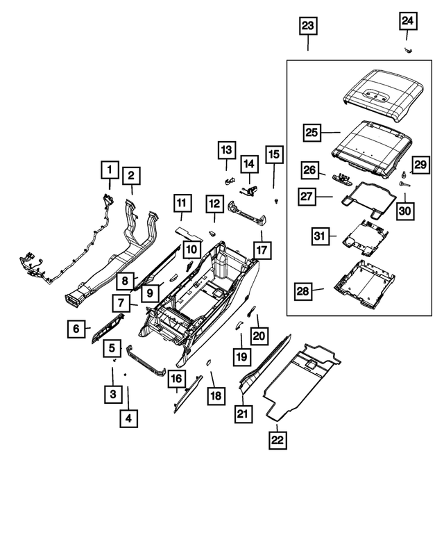 68519258AA - Interior Trim: Console Wiring for Mopar Image