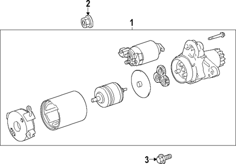Starter for 2025 Toyota Grand Highlander #1