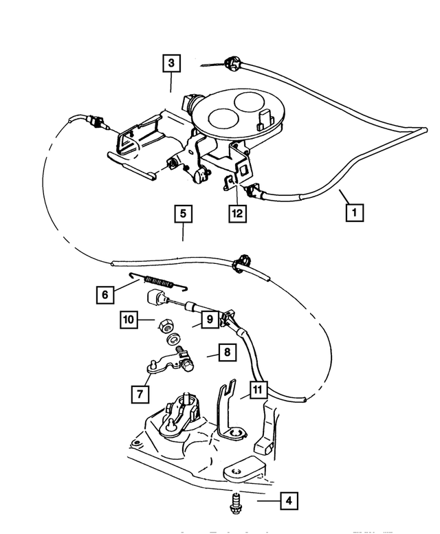 53031576AD - : Accelerator And Cruise Bellcrank for Mopar Image