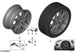 36118097642 - : Disc Wheel Light Alloy Ferric Gray for BMW Image