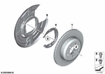 34216775291 - Brakes: Brake Disc, Ventilated for BMW: 550i, 550iX, 750i, 750iX, 750Li, 750LiX, 760Li, BMW ALPINA B6, BMW ALPINA B7, BMW ALPINA B7L, BMW ALPINA B7LX, BMW ALPINA B7X, Hybrid 7, Hybrid 7L Image image