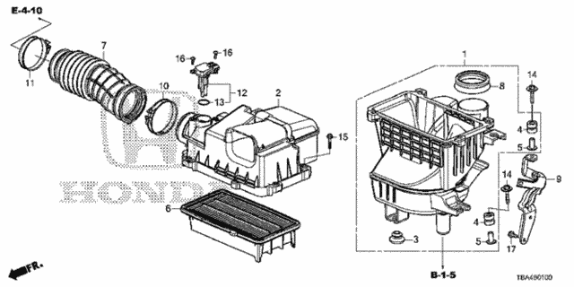 Air Cleaner (1.5L) (1) for 2016 Honda Civic #0