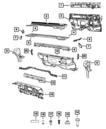 68572360AC - Body Sheet Metal Except Doors: Dash Panel Silencer for Mopar Image