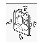 38615PJEA00 - HVAC: A/C Shroud for Acura: CL, TL Image