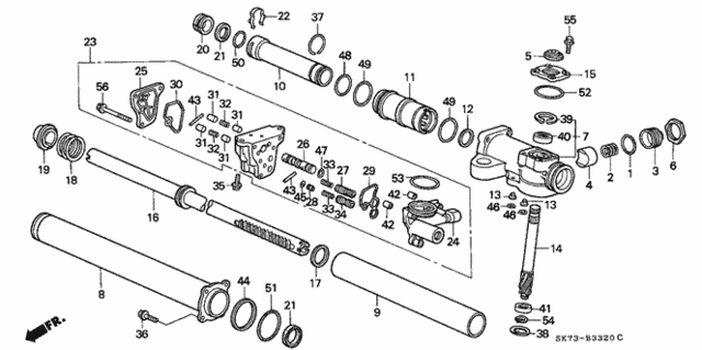 P.S. Gear Box Components for 1992 Acura Integra #0