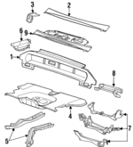 25650791 - Body: Rear Body Panel for Oldsmobile: 88, LSS, Regency Image