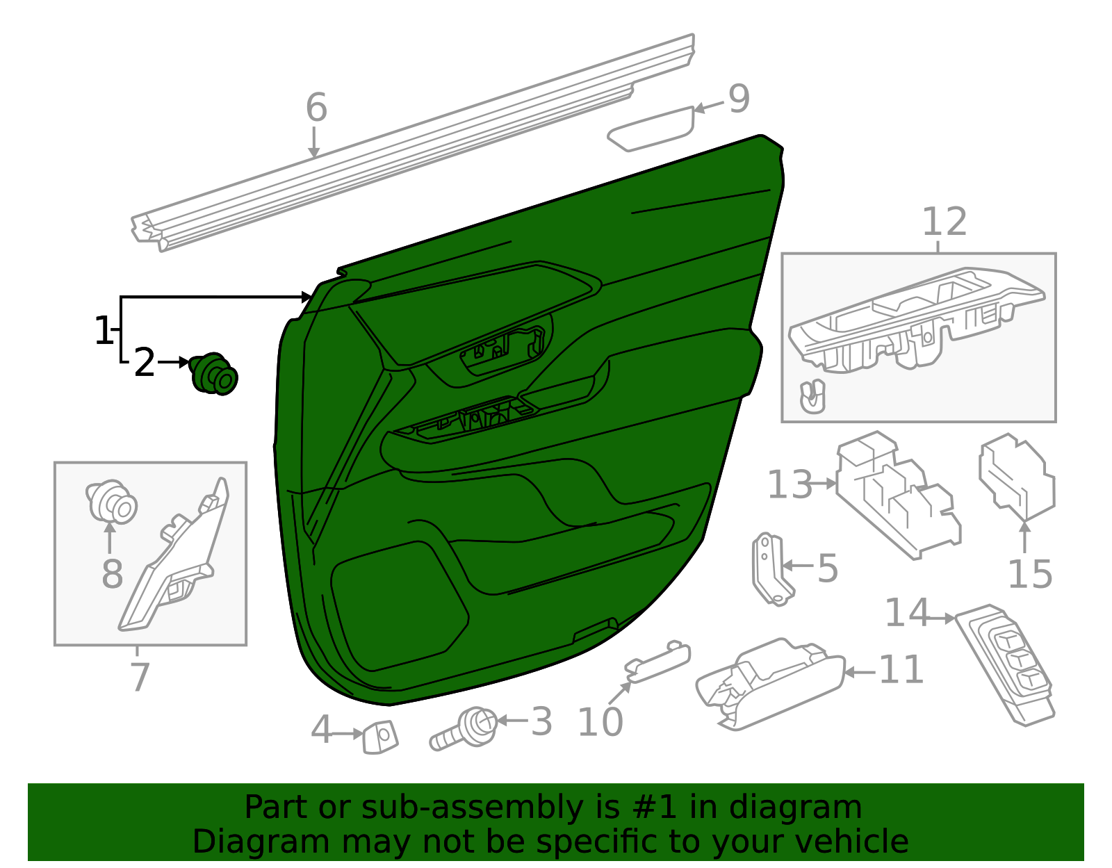 67630-0EC40-C5 - 2024 Toyota Grand Highlander - Door Trim Panel