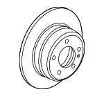 34216794303 - : Disc Brake Rotor Rear for BMW: Z4 Image