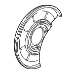 34211158991 - : Splash Shield for BMW: 318i, 318is, 323Ci, 323i, 323is, 325Ci, 325i, 325is, 328Ci, 328i, 328is, Z4 Image