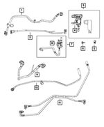 6105240AA - Emission Controls: U Multi Thread Nut, Mounting for Mopar Image