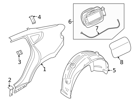 Quarter Panel & Components for 2024 BMW X6 #0