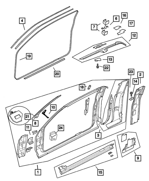 Aperture Panel for 2002 Dodge Ram 2500 #0