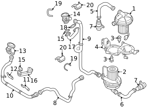 Fuel System Components for 2005 Volkswagen Phaeton #1