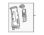 6241012120C0 - Body: Upper Center Pillar Trim for Toyota Image