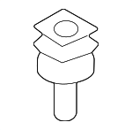 7147074343 - Body: Sill Cover Clip for BMW: 128i, 135i, 135is, 228i, 228i xDrive, 230i, 230i xDrive, 428i, 428i xDrive, 430i, 430i xDrive, 435i, 435i xDrive, 440i, 440i xDrive, 640i, 640i xDrive, 645Ci, 650i, 650i xDrive, 840i, 840i xDrive, M235i, M235i xDrive, M240i, M240i xDrive, M4, M6, M8, M850i xDrive Image