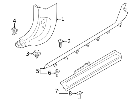 Interior Trim - Pillars for 2024 BMW 750e xDrive #1