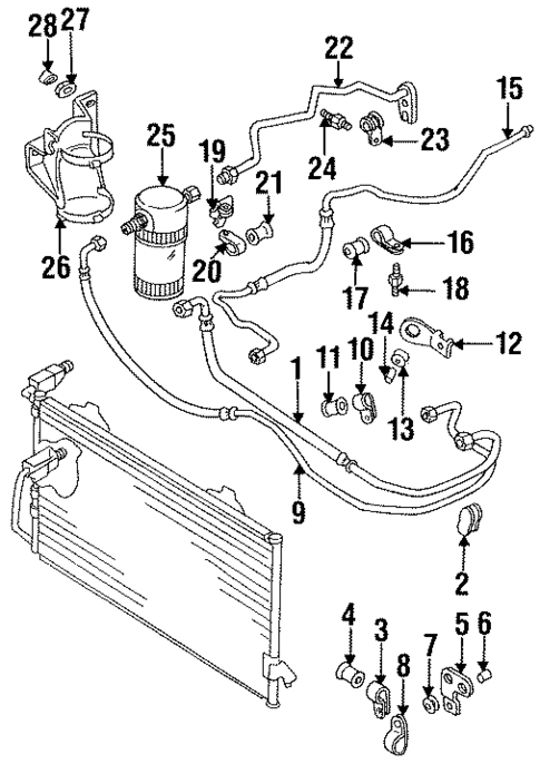Hoses & Lines for 1996 Audi Cabriolet #0