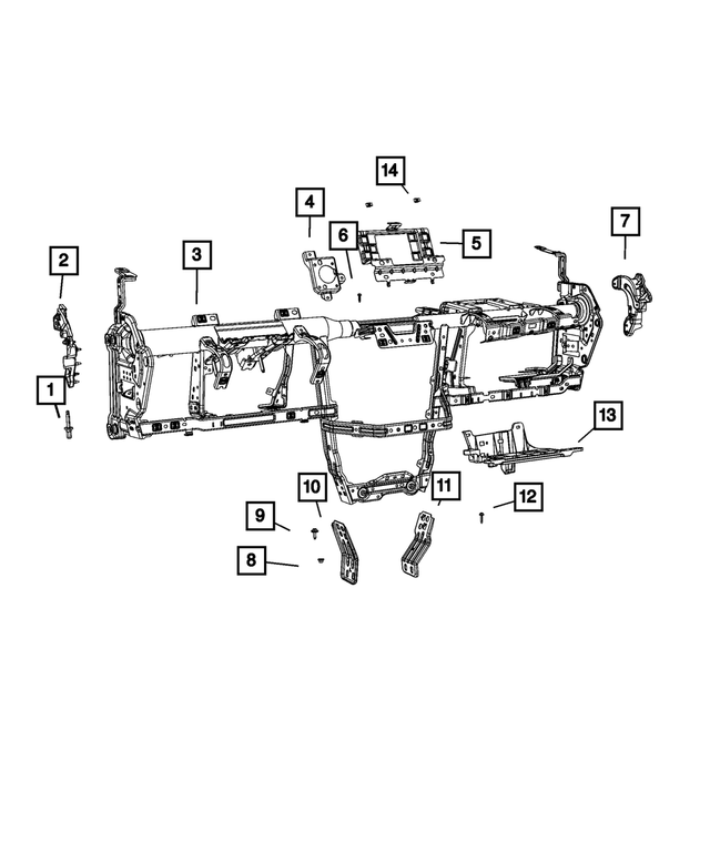 6511040AA - Interior Trim: Hex Flange Head Screw for Mopar Image