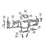 6511040AA - Interior Trim: Hex Flange Head Screw for Mopar Image