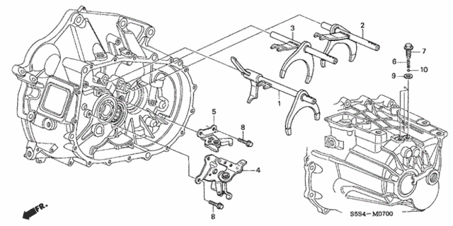 MT Shift Fork - Shift Holder for 2003 Honda Civic #0