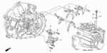 24201PPP010 - Transmission - Manual: FORK, FIFTH-REVERSE GEARSHIFT for Honda Image