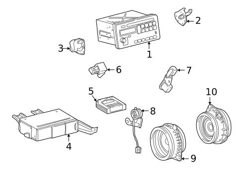 Sound System for 2003 Toyota Matrix #0