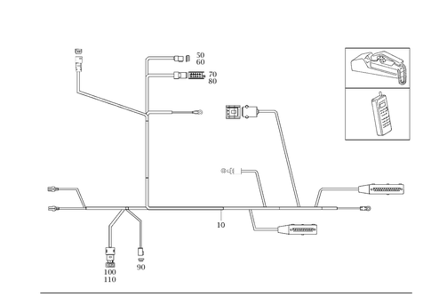 Cable Harness Automobile Telephone for 2003 Mercedes-Benz SLK320 #0