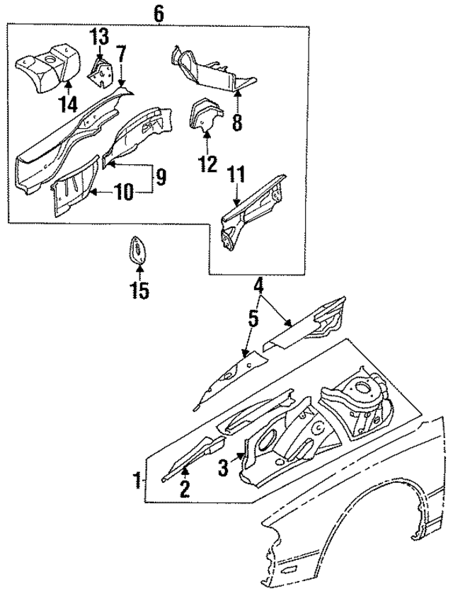 641001E430 - : Apron Assembly for Nissan Image