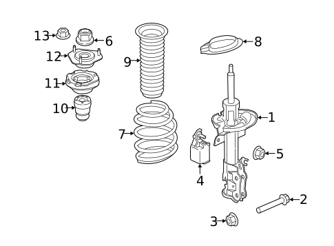 Struts & Components for 2015 Ford Fiesta #0