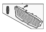 LP5Z8200AB - : Upper Grille for Lincoln: MKZ Image