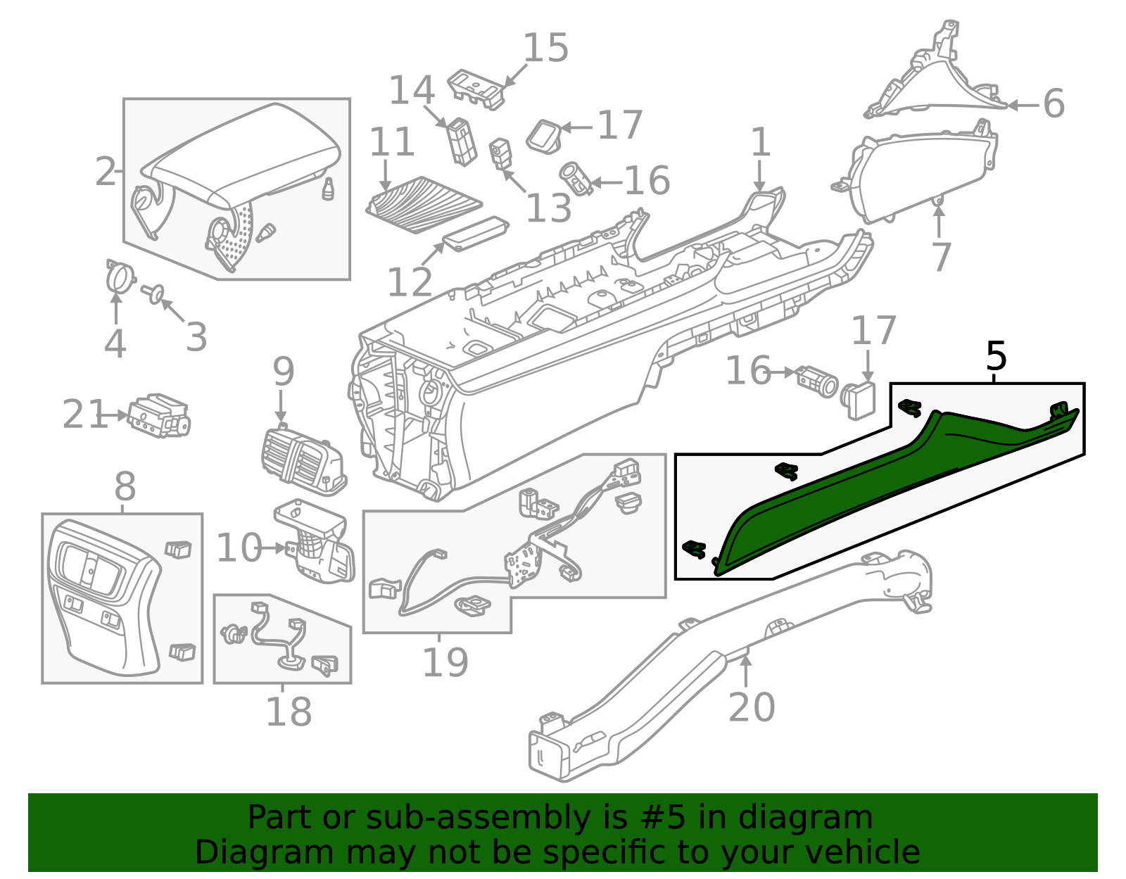 2021-2025 Acura TLX Side Panel 83415-TGV-A03ZA | OEM Parts Online