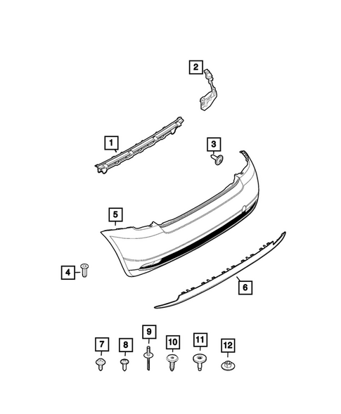 Rear Bumper and Fascia for 2024 Fiat 500E #0