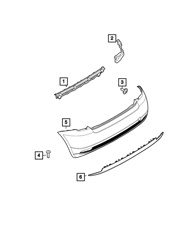 68654998AA - Frame, Bumper and Fascia: Fascia Support Bracket for Fiat: 500E Image