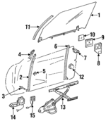 1297200846 - : Window Regulator for Mercedes-Benz Image