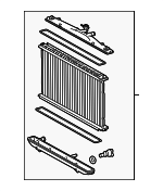 164000P500 - : Radiator Assembly for Lexus: RX350, RX350L Image